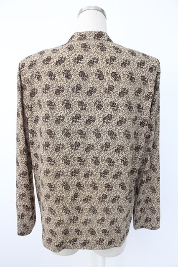 画像2: KANEKO ISAO / 花総柄ブラウス  ベージュ T-25-12-07-005-EL-BL-OW-ZT492 (2)