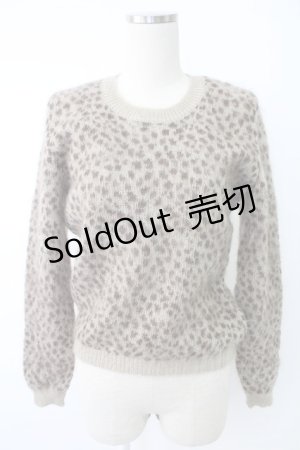 画像: KANEKO ISAO / レオパード柄シャギーニット  ブラウン T-25-12-07-006-EL-TO-OW-ZT389
