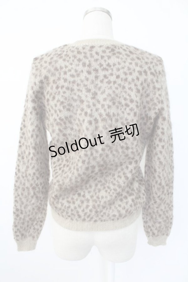 画像2: KANEKO ISAO / レオパード柄シャギーニット  ブラウン T-25-12-07-006-EL-TO-OW-ZT389 (2)