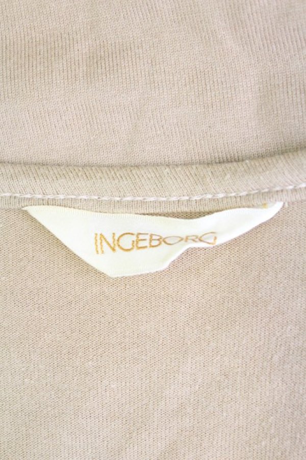 画像3: INGEBORG / フラワーptカットソー  カーキイエロー T-25-12-07-007-LO-TO-OW-ZT389 (3)