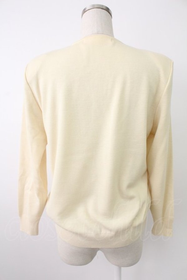 画像2: INGEBORG / リボン使いニットソー  アイボリー T-25-12-07-002-LO-TO-OW-ZT492 (2)