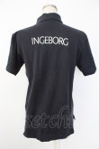 画像2: INGEBORG / ロゴptポロシャツ  ネイビー T-25-12-07-018-LO-TO-OW-ZT473 (2)