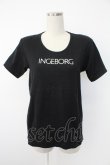 画像1: INGEBORG / ロゴptTシャツ  クロ T-25-12-07-019-LO-TO-OW-ZT473 (1)