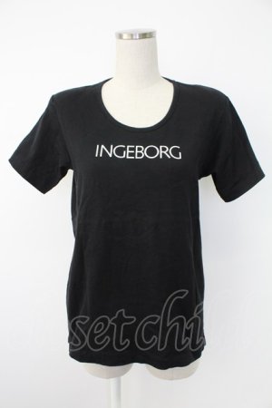 画像: INGEBORG / ロゴptTシャツ  クロ T-25-12-07-019-LO-TO-OW-ZT
