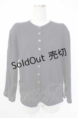 画像: GARDE CORPS WEEKEND / ワッペン使いカーディガン  ネイビー T-25-12-07-020-LO-TO-OW-ZT473