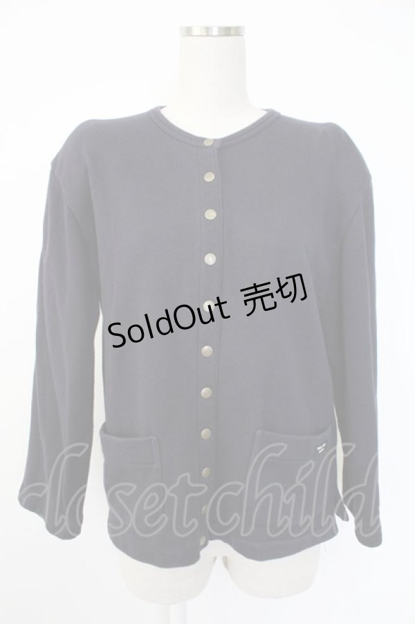 画像1: GARDE CORPS WEEKEND / ワッペン使いカーディガン  ネイビー T-25-12-07-020-LO-TO-OW-ZT473 (1)