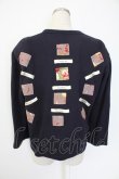 画像2: GARDE CORPS WEEKEND / ワッペン使いカーディガン  ネイビー T-25-12-07-020-LO-TO-OW-ZT473 (2)