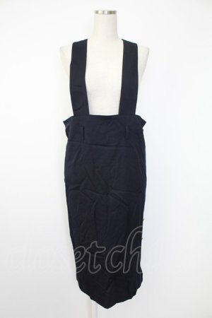 画像: INGEBORG / 金釦サロペットスカート  ネイビー T-25-12-07-024-LO-OP-OW-ZT