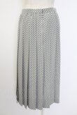 画像2: INGEBORG / ドット柄プリーツスカート  グレー T-25-12-07-027-LO-SK-OW-ZT453 (2)