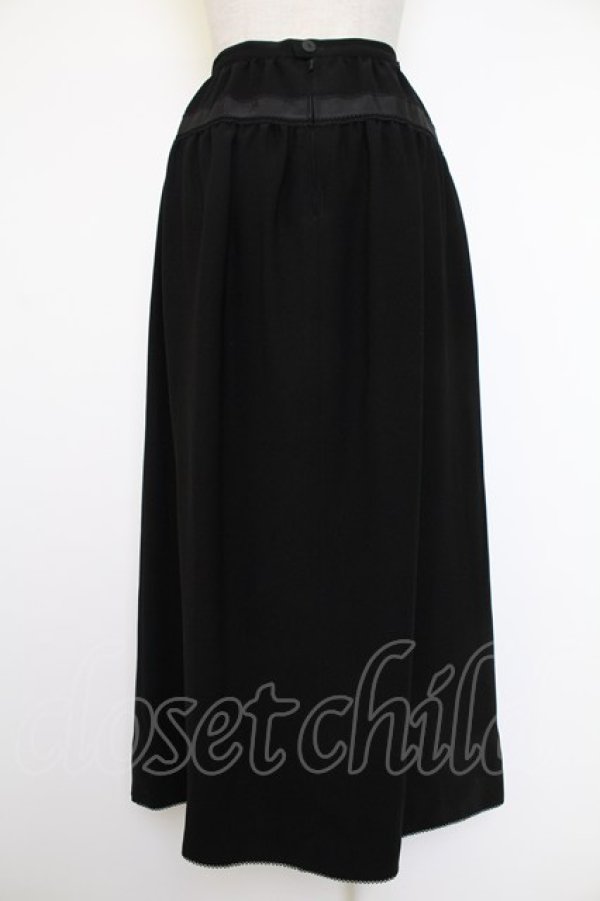 画像2: KANEKO ISAO / リボンテープ使いスカート  クロ T-25-12-07-031-EL-SK-OW-ZT402 (2)