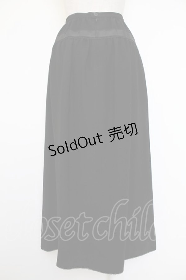 画像2: KANEKO ISAO / リボンテープ使いスカート  クロ T-25-12-07-031-EL-SK-OW-ZT402 (2)