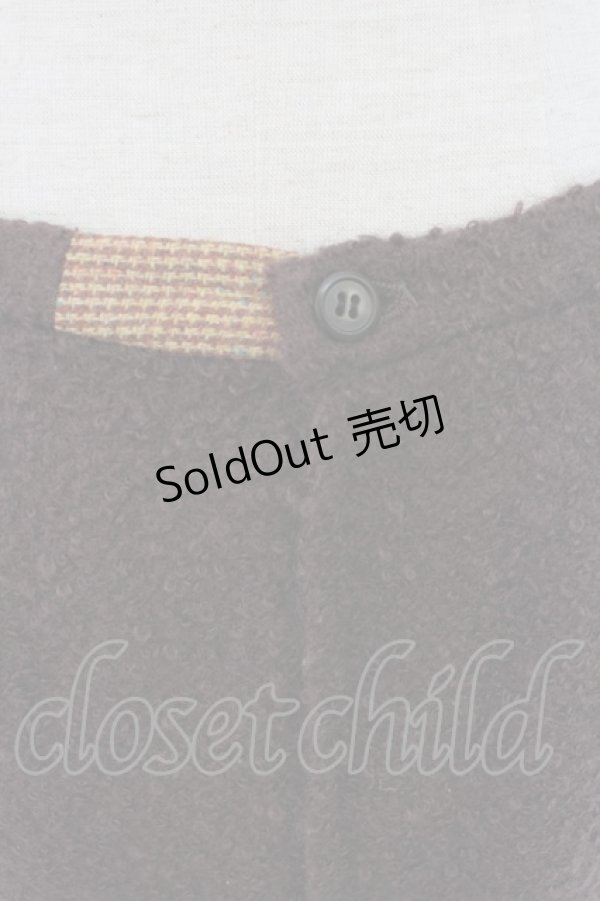 画像4: INGEBORG / 金釦使いシャギーセットアップ  ブラウン T-25-12-07-033-LO-OP-OW-ZT428 (4)