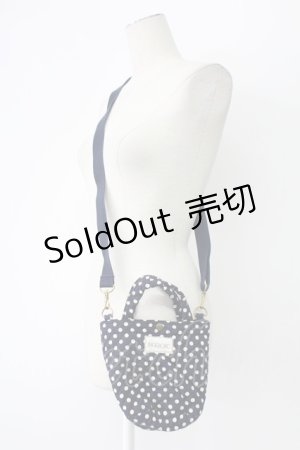 画像: PINK HOUSE / 水玉ミニショルダーバッグ  ネイビー T-25-12-10-031-LO-BG-OW-ZT-K012