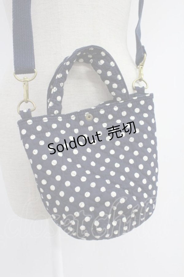 画像2: PINK HOUSE / 水玉ミニショルダーバッグ  ネイビー T-25-12-10-031-LO-BG-OW-ZT-K012 (2)