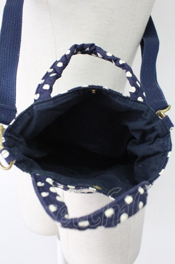 画像3: PINK HOUSE / 水玉ミニショルダーバッグ  ネイビー T-25-12-10-031-LO-BG-OW-ZT (3)