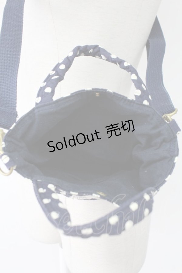 画像3: PINK HOUSE / 水玉ミニショルダーバッグ  ネイビー T-25-12-10-031-LO-BG-OW-ZT-K012 (3)