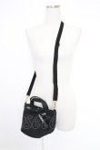 画像1: INGEBORG / リボン使いミニショルダーバッグ  クロ T-25-12-10-032-LO-BG-OW-ZT (1)