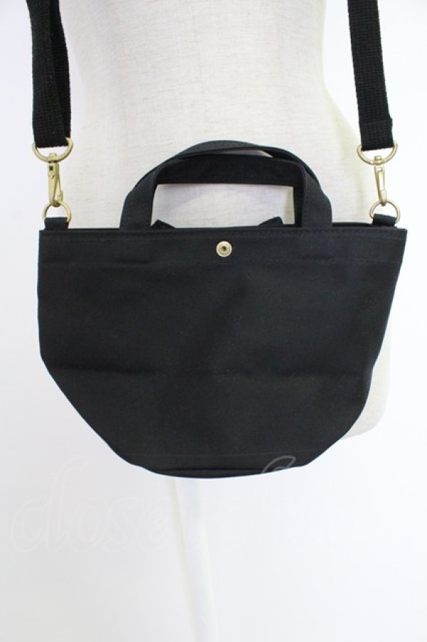 画像2: INGEBORG / リボン使いミニショルダーバッグ  クロ T-25-12-10-032-LO-BG-OW-ZT (2)