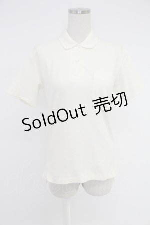 画像: INGEBORG / ロゴptポロシャツ  アイボリー T-25-12-10-002-LO-TO-OW-ZT191