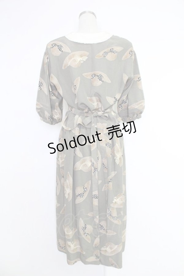 画像2: PINK HOUSE / 帽子柄セットアップ【リメイク品】  グリーン系 T-25-12-10-020-LO-OP-OW-ZT (2)