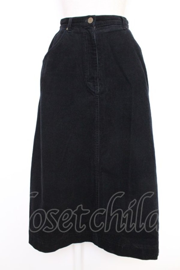 画像1: PINK HOUSE / スエードロングスカート  クロ T-25-12-10-022-LO-SK-OW-ZT236 (1)