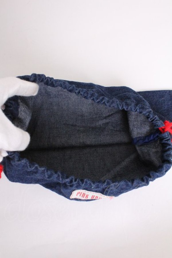 画像3: PINK HOUSE / 巾着  インディゴ T-25-12-10-027-LO-ZA-OW-ZT (3)