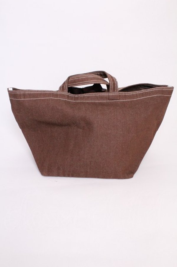 画像2: KANEKO ISAO / デニムトートバッグ  ブラウン T-25-12-10-029-EL-BG-OW-ZT (2)