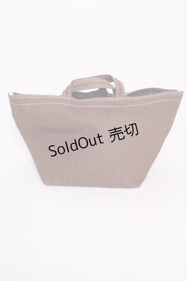 画像2: KANEKO ISAO / デニムトートバッグ  ブラウン T-25-12-10-029-EL-BG-OW-ZT-K012 (2)