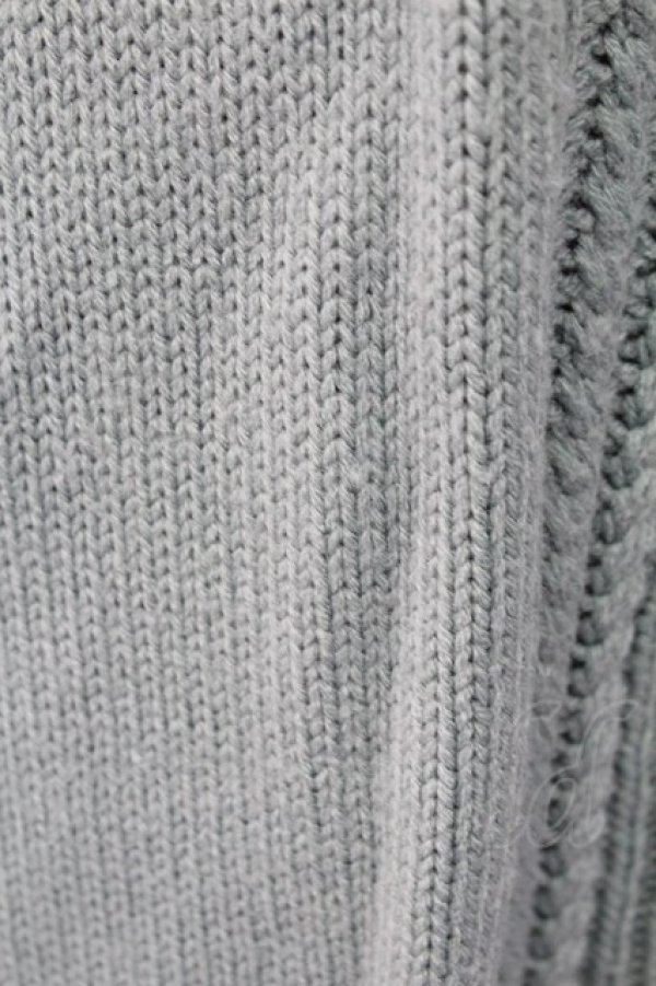 画像5: axes femme / 袖刺繍パーカーニットワンピース M グリーン T-25-12-11-018-AX-OP-SA-ZT (5)