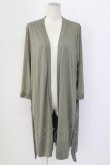 画像1: axes femme / ＵＶカットバックプリーツカーディガン  カーキ T-25-12-11-020-AX-TO-SA-ZT (1)
