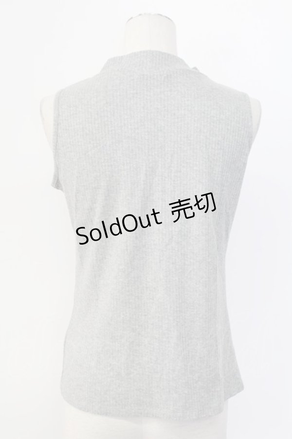 画像2: axes femme / ボトルネックリブタンク M モクグレー T-25-12-11-021-AX-TO-SA-ZI (2)