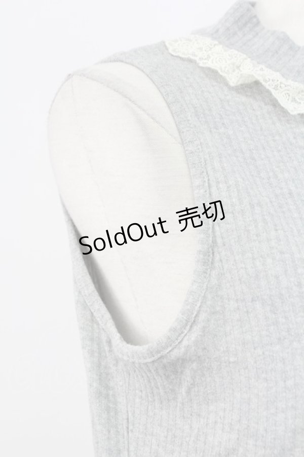 画像4: axes femme / ボトルネックリブタンク M モクグレー T-25-12-11-021-AX-TO-SA-ZI (4)