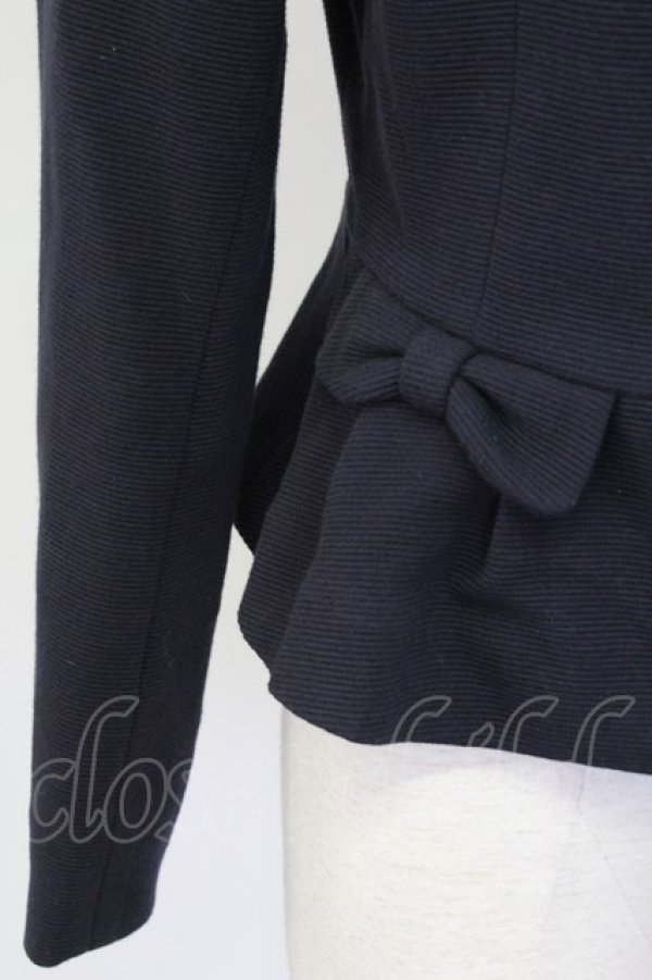 画像3: PRIME ATTERN / ノーカラージャケット  ネイビー T-25-12-11-025-LO-JA-SA-ZI (3)