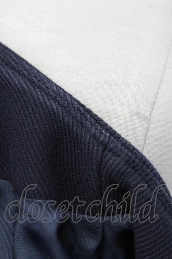 画像6: PRIME ATTERN / ノーカラージャケット  ネイビー T-25-12-11-025-LO-JA-SA-ZI (6)