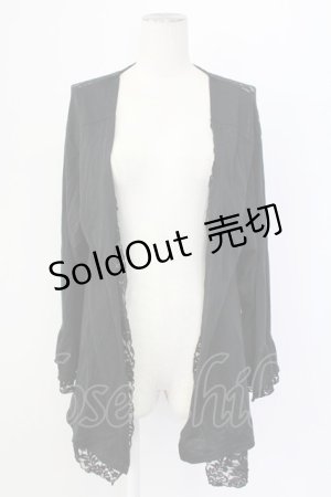 画像: axes femme / レース重ねUVトッパーカーデ XL クロ T-25-12-11-026-AX-TO-SA-ZI