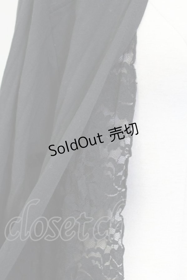 画像4: axes femme / レース重ねUVトッパーカーデ XL クロ T-25-12-11-026-AX-TO-SA-ZI (4)