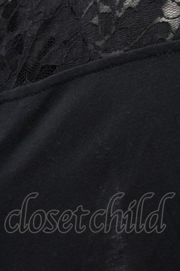 画像5: axes femme / レース重ねUVトッパーカーデ XL クロ T-25-12-11-026-AX-TO-SA-ZT (5)