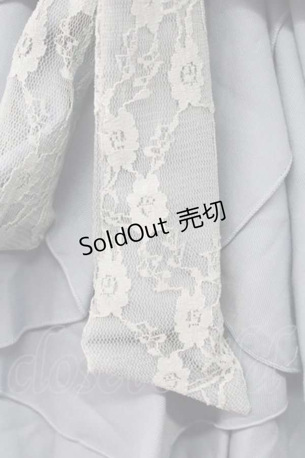 画像4: axes femme / 編み上げペプラムビスチェ M サックス T-25-12-11-031-AX-TO-SA-ZT (4)