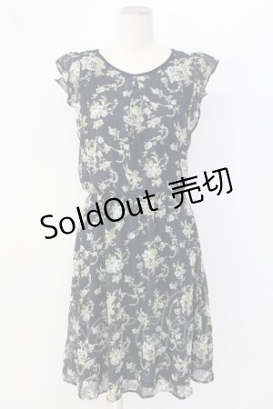 画像: axes femme / 花柄ワンピース M ブルー T-25-12-11-033-AX-BL-SA-ZI