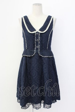 画像: axes femme / 襟付きジャカードジャンドレ M コン T-25-12-11-034-AX-OP-SA-ZT