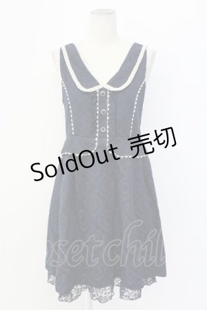 画像: axes femme / 襟付きジャカードジャンドレ M コン T-25-12-11-034-AX-OP-SA-ZI