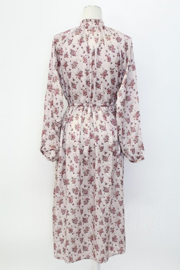 画像2: axes femme / ミニブーケ柄らくちんワンピース M アワピンク T-25-12-11-036-AX-OP-SA-ZT (2)