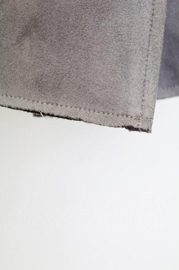 画像5: axes femme / レーススエードコーデイガン  チャコール T-25-12-11-040-AX-TO-SA-ZT (5)