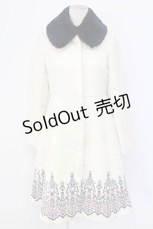 画像: axes femme / オーナメント刺繍入りコート M キナリ T-25-12-11-042-AX-CO-SA-ZI