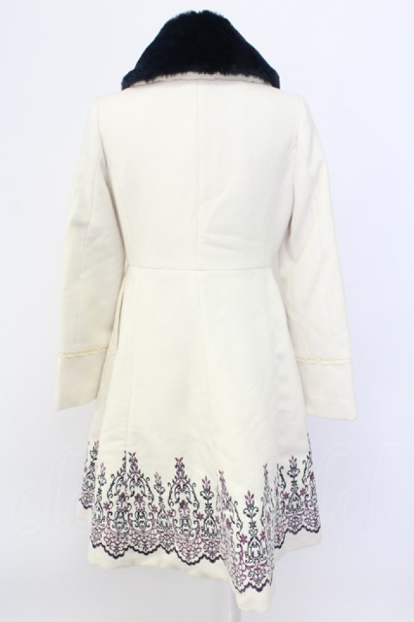 画像2: axes femme / オーナメント刺繍入りコート M キナリ T-25-12-11-042-AX-CO-SA-ZT (2)