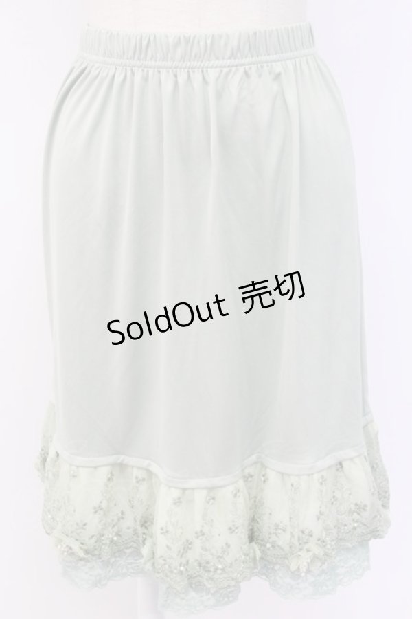 画像1: axes femme / お花付きペチスカート M グリーン T-25-12-11-049-AX-SK-SA-ZI (1)