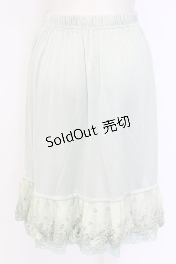 画像2: axes femme / お花付きペチスカート M グリーン T-25-12-11-049-AX-SK-SA-ZI (2)