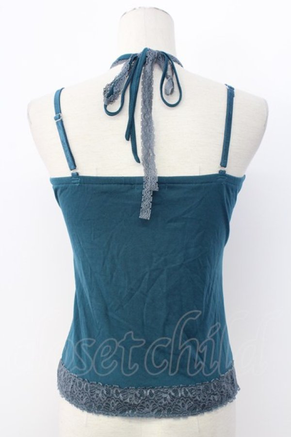 画像2: axes femme / ガーデンホルターキャミソール M グリーン T-25-12-11-005-AX-TO-SA-ZT (2)