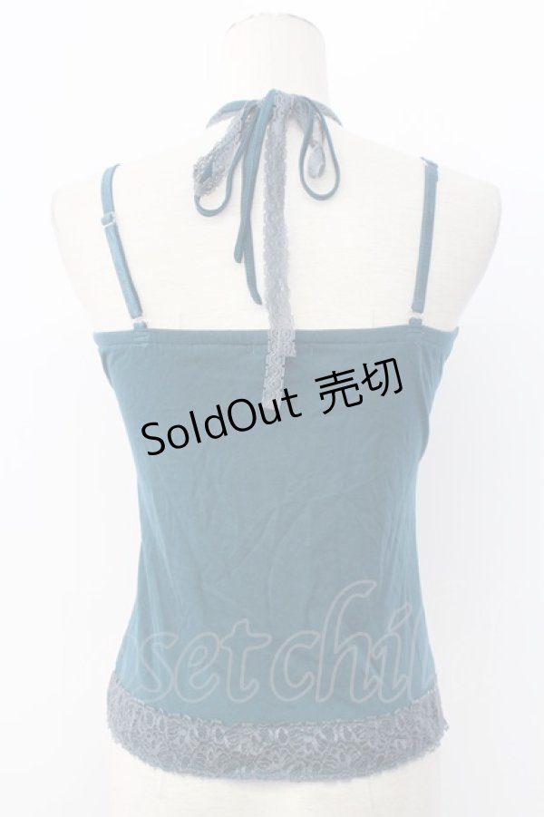 画像2: axes femme / ガーデンホルターキャミソール M グリーン T-25-12-11-005-AX-TO-SA-ZI (2)