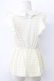 画像2: axes femme / 総レースペプラムフリルトップス M キナリ T-25-12-11-007-AX-TO-SA-ZT (2)